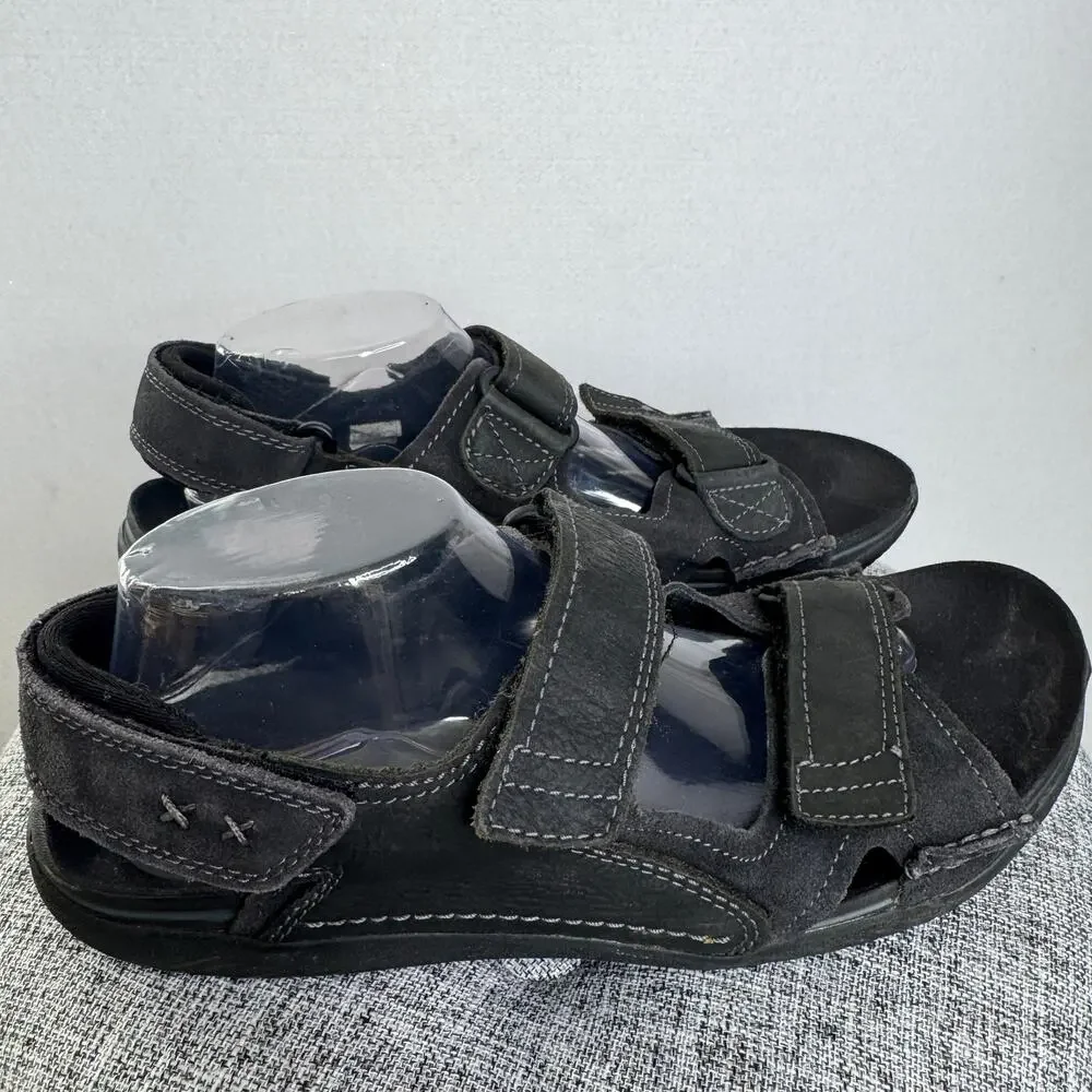 Merrell Black Leather Performance Sport Hiking Sandals Men’s Size 10